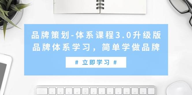 品牌策划-体系课程3.0升级版，品牌体系学习，简单学做品牌（高清无水印）-石龙大哥笔记