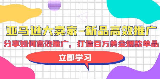 亚马逊 大卖家-新品高效推广，分享如何高效推广，打造百万美金爆款单品-石龙大哥笔记