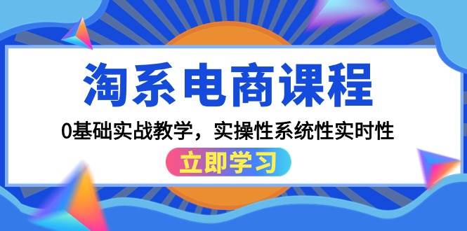 淘系电商课程，0基础实战教学，实操性系统性实时性（15节课）-石龙大哥笔记