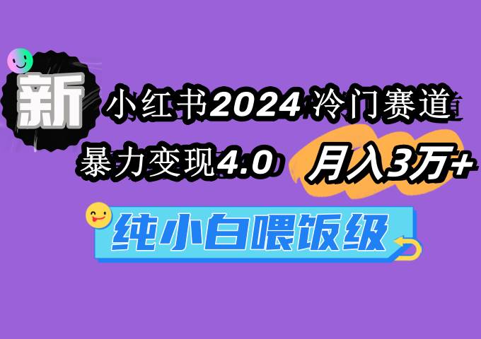 小红书2024冷门赛道 月入3万+ 暴力变现4.0 纯小白喂饭级-石龙大哥笔记