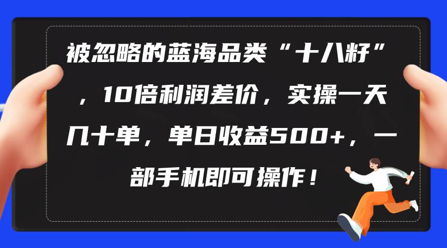 被忽略的蓝海品类“十八籽”，10倍利润差价，实操一天几十单 单日收益500+-石龙大哥笔记