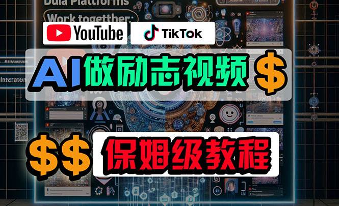 利用AI制作励志视频，在YouTube和TikTok赚钱，小白可做（附工具）-石龙大哥笔记