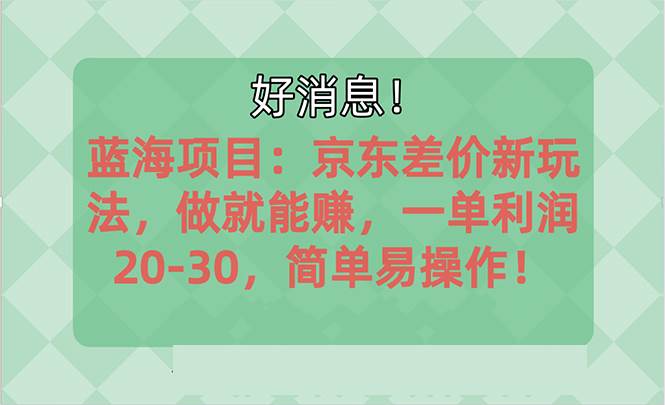 越早知道越能赚到钱的蓝海项目：京东大平台操作，一单利润20-30，简单…-石龙大哥笔记