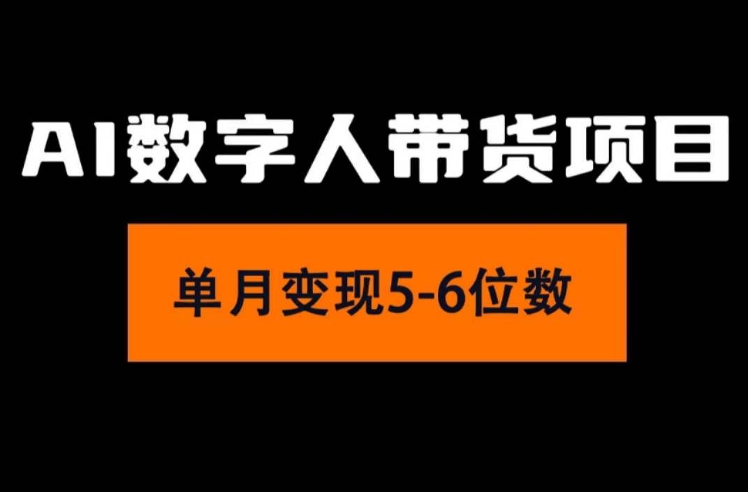 2024年Ai数字人带货，小白就可以轻松上手，真正实现月入过万的项目-石龙大哥笔记