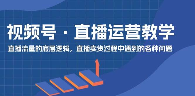 视频号 直播运营教学：直播流量的底层逻辑，直播卖货过程中遇到的各种问题-石龙大哥笔记