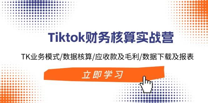 Tiktok财务核算实战营：TK业务模式/数据核算/应收款及毛利/数据下载及报表-石龙大哥笔记