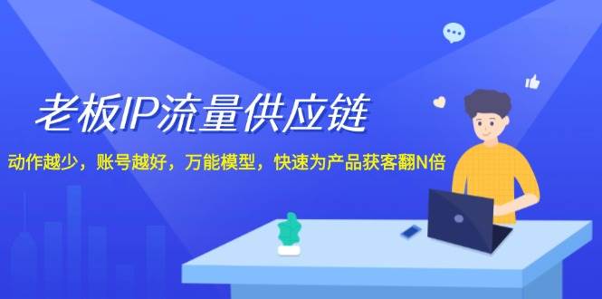 老板 IP流量 供应链，动作越少，账号越好，万能模型，快速为产品获客翻N倍-石龙大哥笔记