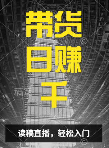 视频号技术直播带货， 会读稿就行，小白日入1000+-石龙大哥笔记